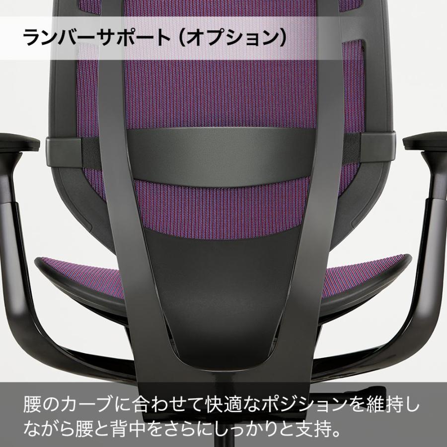 Karman [ Black × Black ] 半透明なメッシュ張地 スチールケース カーマン ブラック KR08 4Dアーム ランバーサポート 座面高さ調整可の画像
