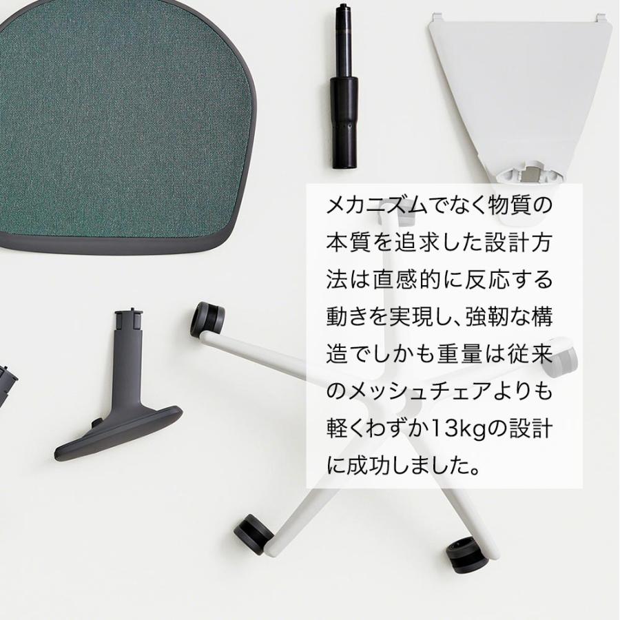 Karman [ Black × Black ] 半透明なメッシュ張地 スチールケース カーマン ブラック KR08 4Dアーム ランバーサポート 座面高さ調整可の画像