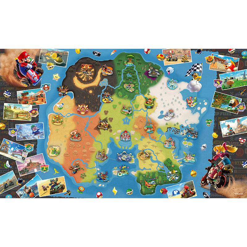 新作 スマリオカートワールド柄 デスクマット 【巻かずに発送。すぐに