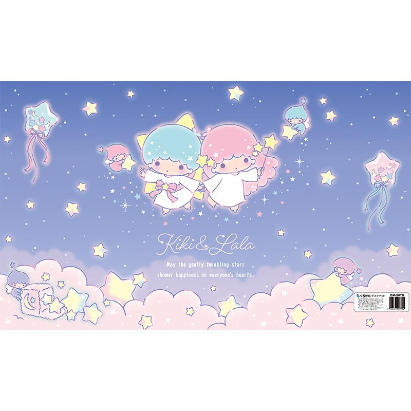 リトルツインスターズ 新作 キキ＆ララ柄 デスクマット 【巻かずに発送