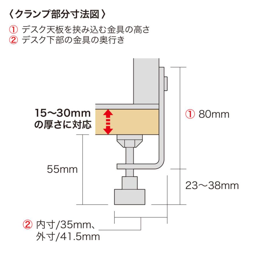 SANWA SUPPLY（サンワサプライ） クランプ式机上ラック 3段タイプ MR