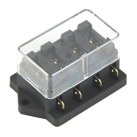 車用ブレードヒューズホルダーボックス ユニバーサル12v 24v 4wayヒューズボックスブロックヒューズホルダー最大40a 4wholder クロギショウテン ヤフー店 通販 Yahoo ショッピング