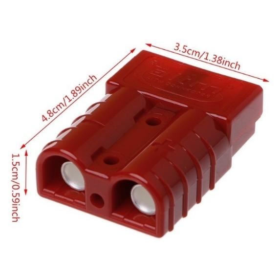 50A 8AWG(8Sq) SMHバッテリーターミナルコネクター レッド（赤色）！高 