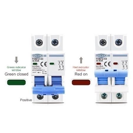 2P DC 1000V32A ソーラーサーキットブレーカー MCB for PV System
