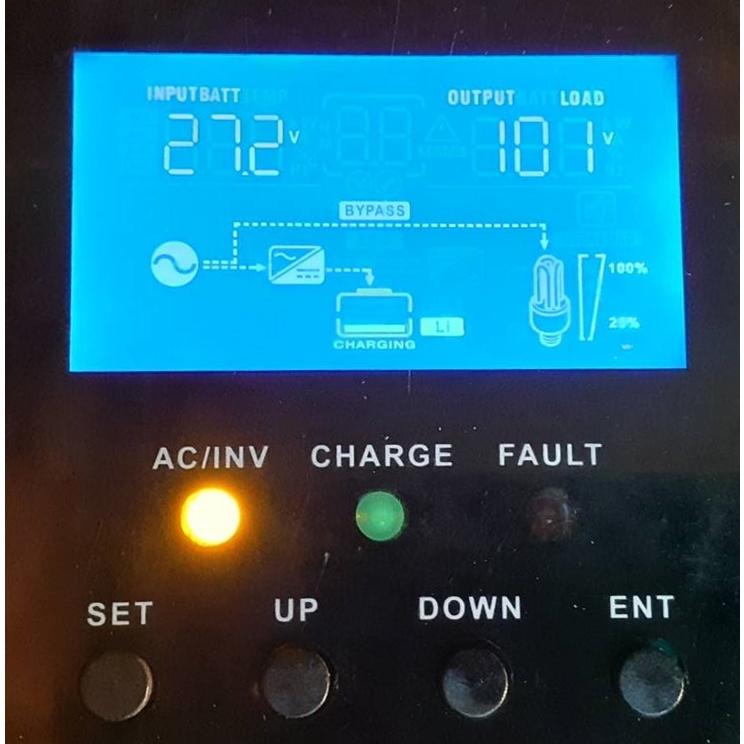 定格出力3000Wパススルー内蔵、AC及びPV充電可能！ハイブリッド