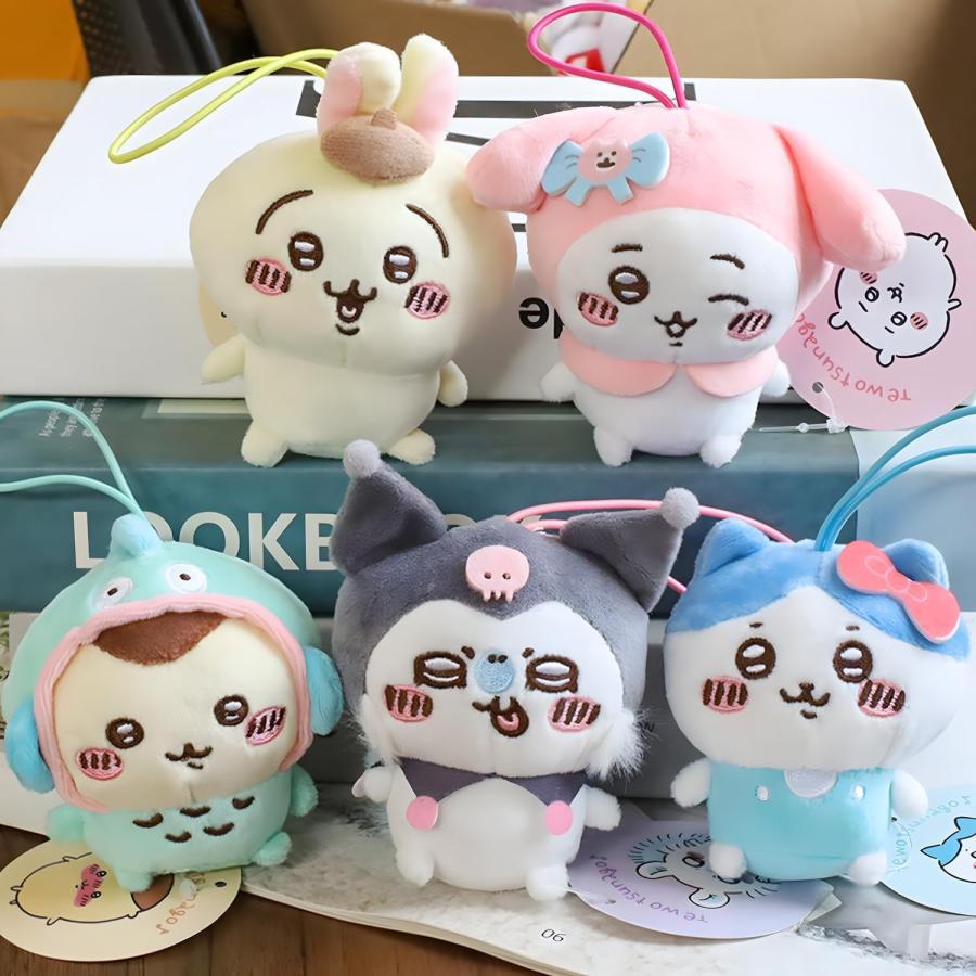 ちいかわ 5個 ぬいぐるみ キーホルダー 誕生日 プレゼント アニメ萌え