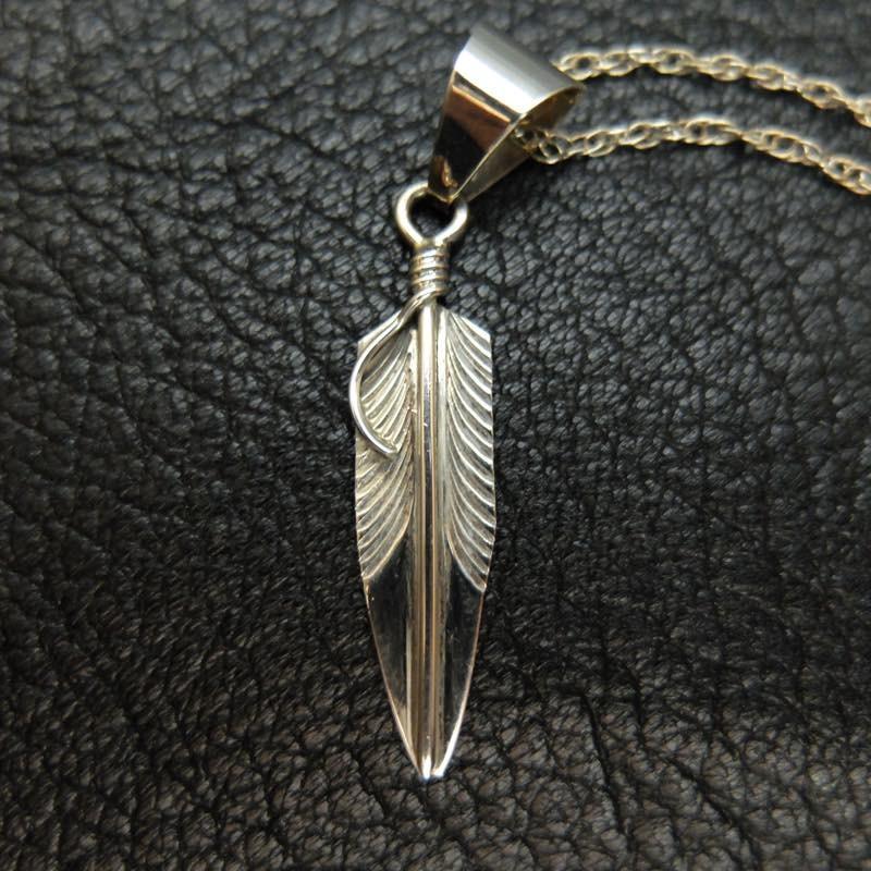 インディアンジュエリー(刻印有 / CC)STERLING フェザー インディアンジュエリー(刻印有 / CC)STERLING フェザー