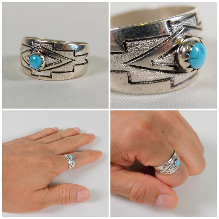 sterling シルバーリング 925 ネイティブジュエリー INDIAN JEWELRY/リング/STERLING/ターコイズ/シルバーリング