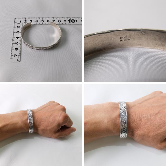 インディアンジュエリー スタンプワークバングル ナバホ族 Henry