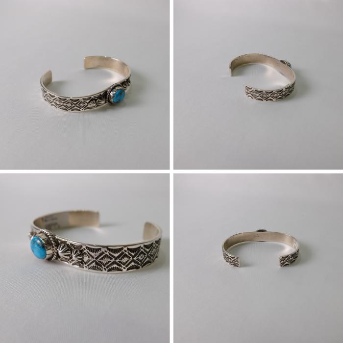 インディアンジュエリー ターコイズ バングル ナバホ族 Henry Mariano