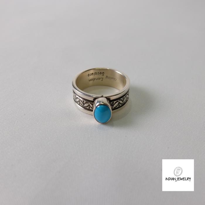 INDIAN JEWELRY/リング/STERLING/ターコイズ/スリーピングビューティー