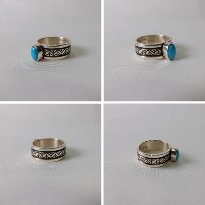 INDIAN JEWELRY/リング/STERLING/ターコイズ/スリーピングビューティー