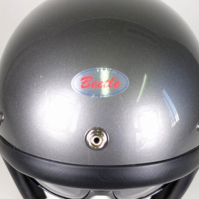 OCEAN BEETLE/オーシャンビートル/L.A.C-2/エルエーシー2/スペースグレイ/space gray/ビートル/ヘルメット/ジェットヘルメット/ジェッペル/チョッパーヘルメットの画像