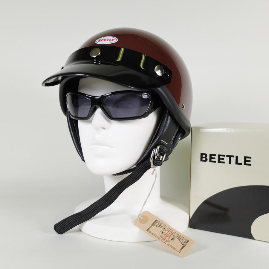 OCEAN BEETLE/オーシャンビートル/SHORTY4/ショーティ4/マルーン/ビートル/ヘルメット/ジェットヘルメット/ジェッペル/HALF HELMET　｜kurokawa96｜06