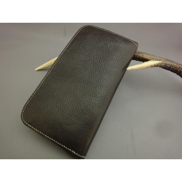 黒革レザークラフト ロングウォレット RW-1 : 黒革レザークラフト