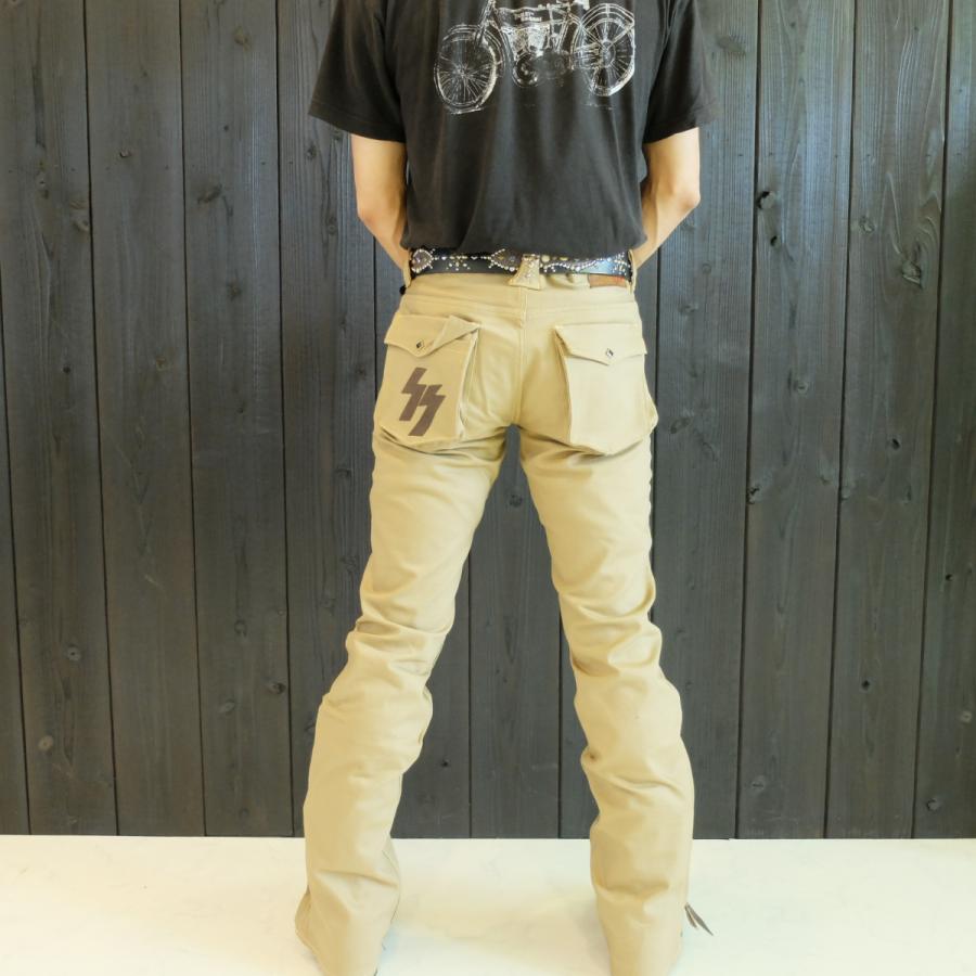 SKULL FLIGHT/スカルフライト　SS PANTS　Type２　ストレッチブーツカット（ベージュ）｜kurokawa96｜02