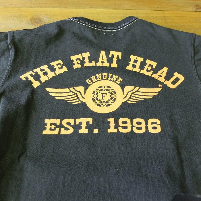 【送料無料】THE FLAT HEAD　半袖Tシャツ THC-170 （FLYING WHEEL）｜kurokawa96｜09