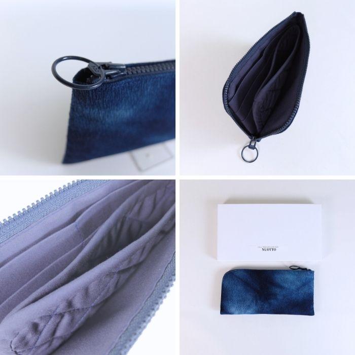 MADE IN AWA/徳島の匠 藍染財布/長財布/L字型ファスナー/ウォレット