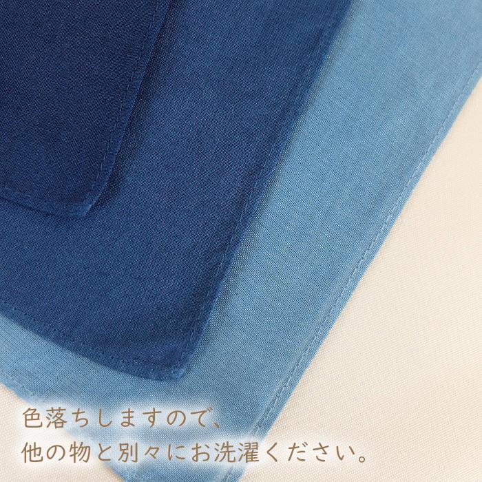 徳島の匠 藍染 本藍染 ハンカチ 45cm×45cm 綿100% コットン100