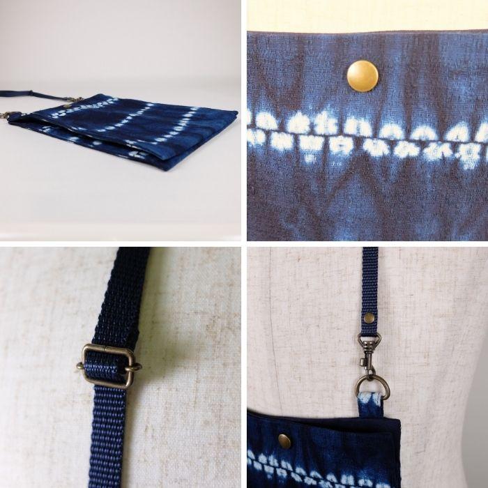 MADE IN AWA/徳島の匠 本藍染ポシェット/pochette/サコッシュ/徳島県