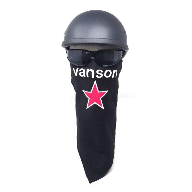 即納！【VANSON】バンソン　コットンフェイスマスク『RED STAR』レッドスター　リバーシブル｜kurokawa96｜03