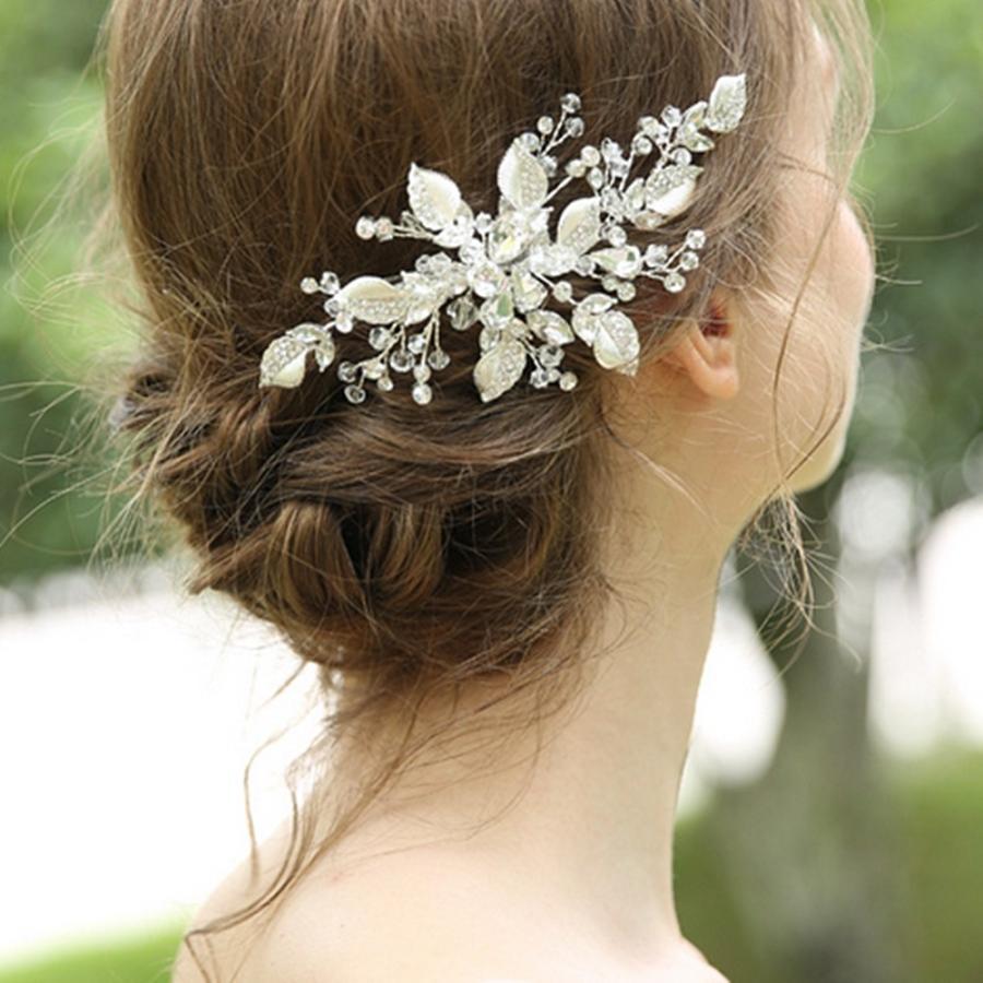 ヘッドドレス クリスタル ビーズ リーフ 上品 お色直し 花嫁 結婚式 二次会 F675 ビジュー デ フルール 通販 Yahoo ショッピング