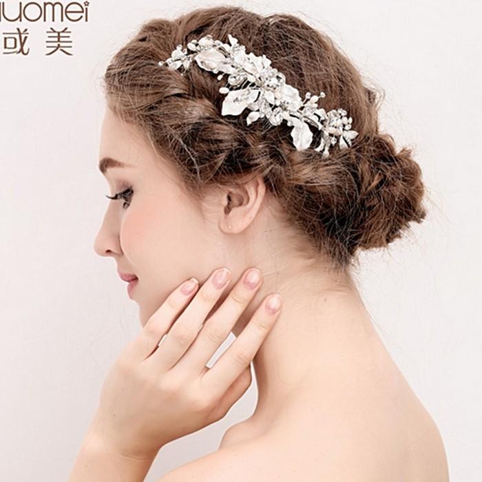 ヘッドドレス コーム付き シルバー お花 ゴージャス 綺麗 シンプル クリスタル パール ウェディング F692 ビジュー デ フルール 通販 Yahoo ショッピング