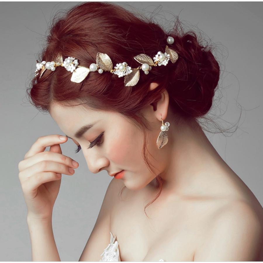 ウェディングゴールドアクセサリーセット リーフ ヘッドドレス 結婚式 ダンス コンサート K440 ビジュー デ フルール 通販 Yahoo ショッピング