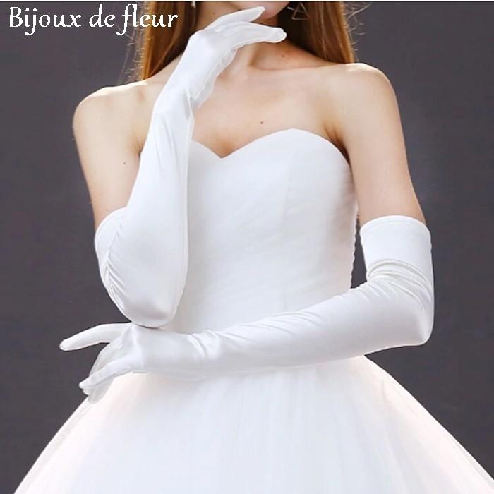 ウェディンググローブ 厚手ストレッチサテン ロンググローブ 58cm アイボリー オフホワイト ホワイト 教会挙式 結婚式 花嫁 演奏会 K592 ビジュー デ フルール 通販 Yahoo ショッピング