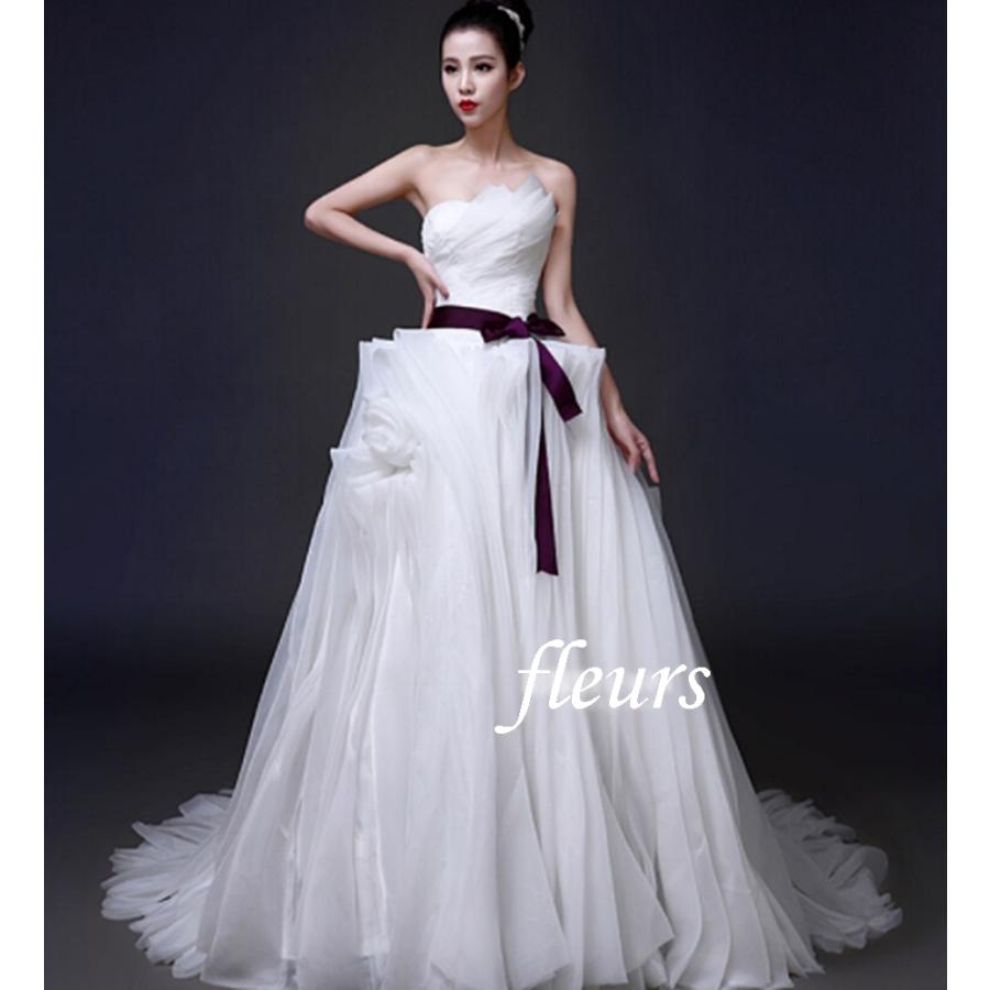 ウェディング リボンサッシュベルト 安い 結婚式 カラードレス 装飾品 K601 ビジュー デ フルール 通販 Yahoo ショッピング