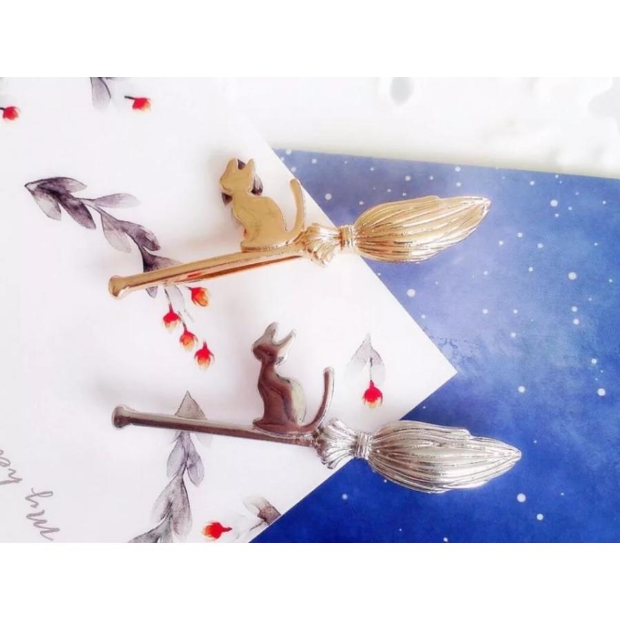 ヘアピン ヘアアクセサリー おしゃれ 前髪 2 種類 子供 ヘアクリップ ピン止め 猫 ゴールド シルバー アレンジ hpc 黒猫とふうのアクセサリーショップ 通販 Yahoo ショッピング