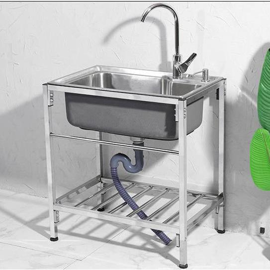 人気のおすすめ キッチンツール ステンレス シンク 流し台 ドレンバスケット付き ステンレス流し台 ガーデン流し台 業務