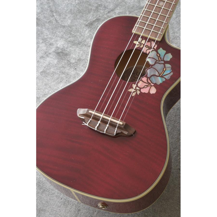 Luna Guitars ルナ ギターズ  UKE FLORAL コンサート ウクレレ[UKE FLORAL]ピックアップ搭載モデル (ご予約受付中)｜kurosawa-music