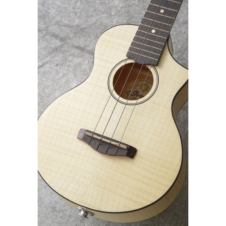 Ibanez - UEW12E-OPN (Open Pore Natural) 《エレクトリックウクレレ/演奏会ウクレレ》（ご取って置く受け付け中） 楽器、手芸、コレクション-ウクレレ