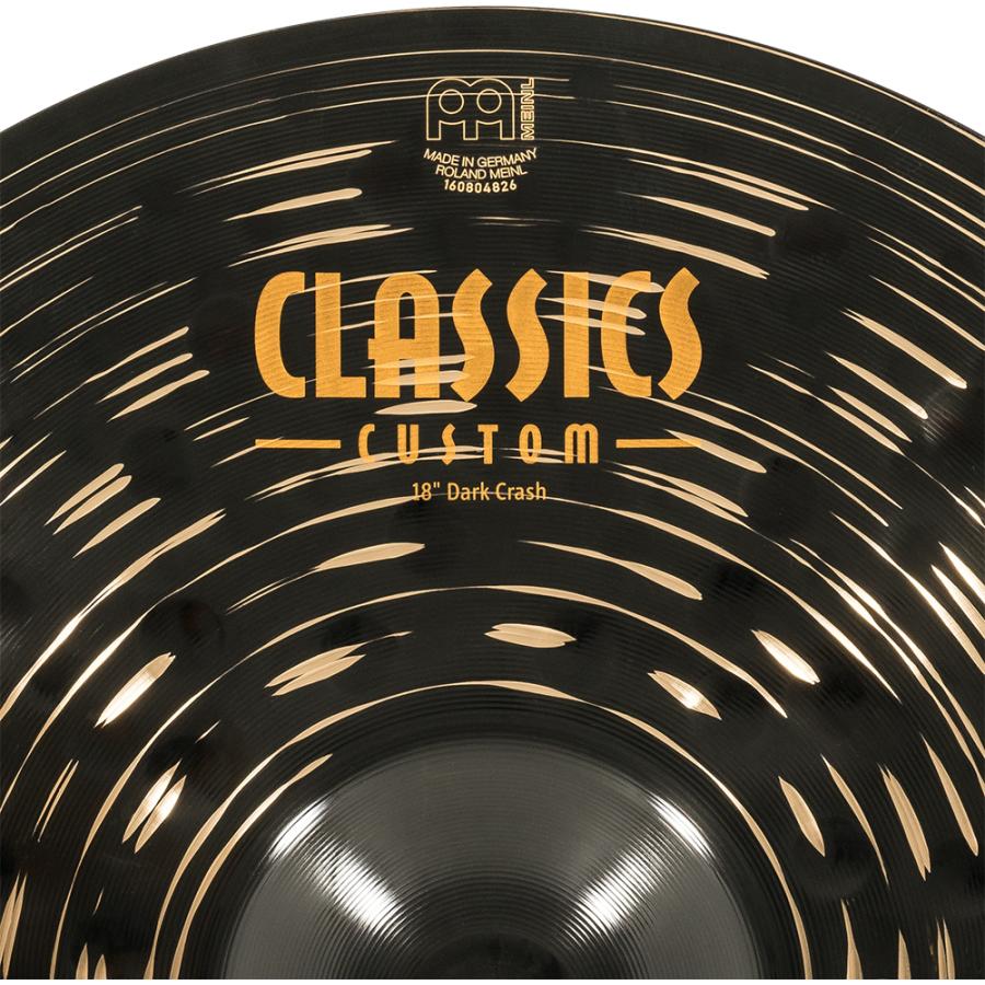 Meinl マイネル Classics Custom Dark シリーズ Crash 18" [CC18DAC] クラッシュシンバル｜kurosawa-music｜06