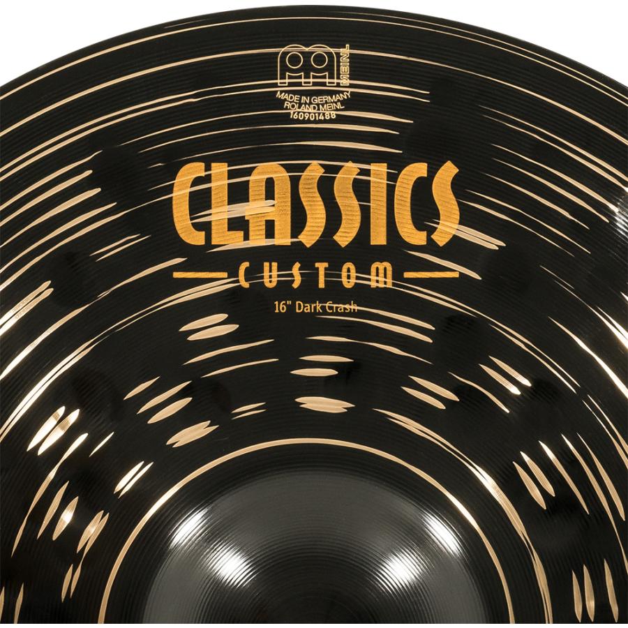 Meinl マイネル Classics Custom Dark シリーズ Crash 16" [CC16DAC] クラッシュシンバル｜kurosawa-music｜06