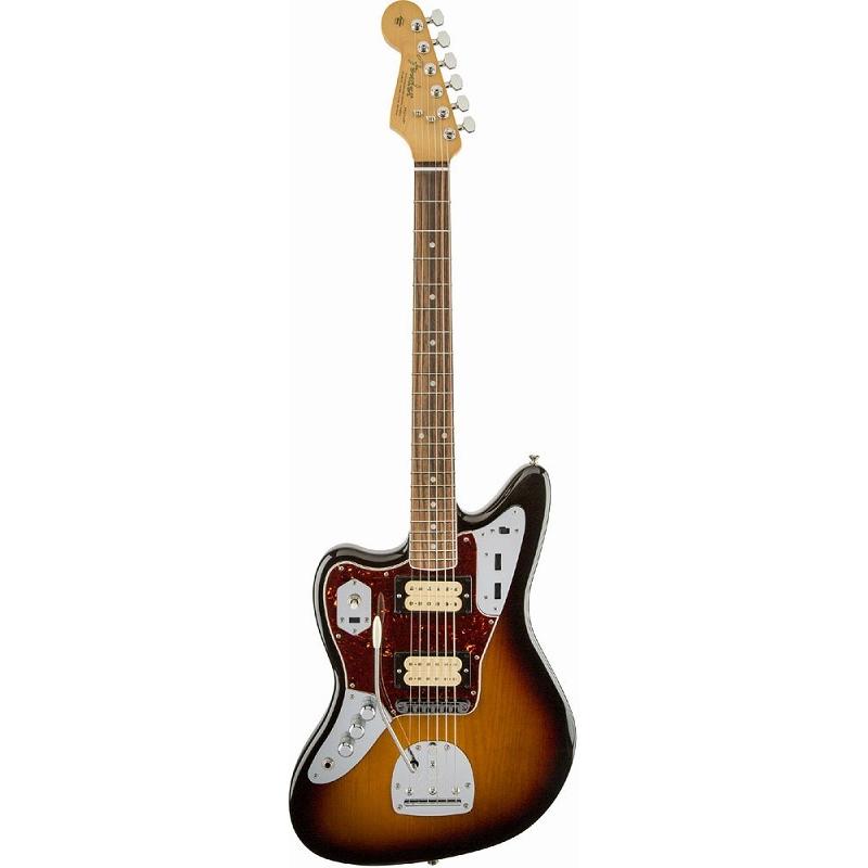 最高級 Jaguar Cobain Kurt Fender Left-Handed, 【高級ストラッププレゼント】(ご予約受付中) Sunburst【左利き用】 3-Color Fingerboard, Rosewood エレキギター