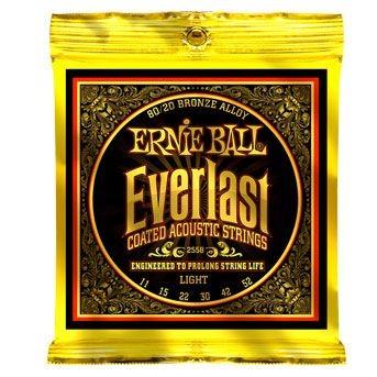 6セット Ernie Ball #2558 Everlast Coated 011-052 80/20 Bronze