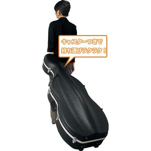 チェロケース キャスター付きハードケース ブラック チェロケース
