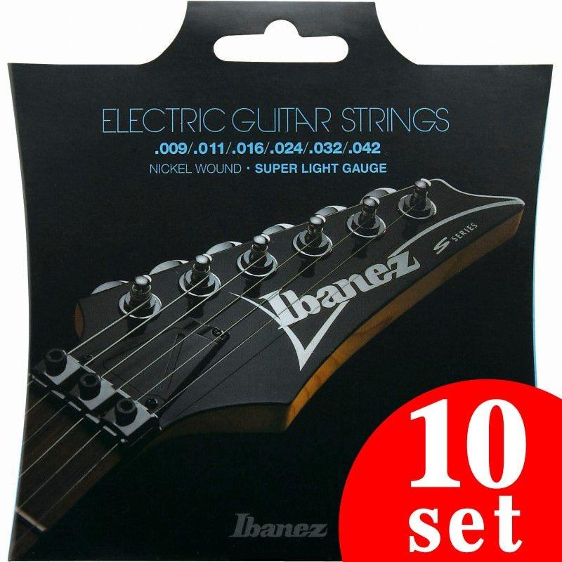 Ibanez Accessory Series IEGS6 6st/Super Light (Nickel Wound / 09-42) (エレキギター弦)(10セット) (ご予約受付中)