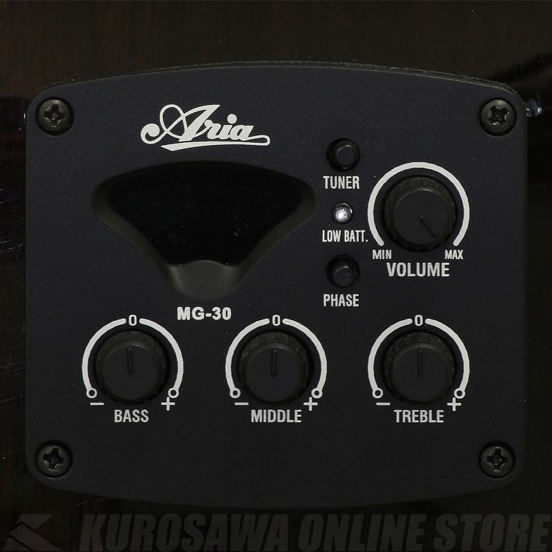 ARIA AF-105RWCE 【送料無料】 【カポ・チューナー・クロスアコギ3点セットプレゼント！】 【ONLINE STORE】｜kurosawa-unplugged｜04