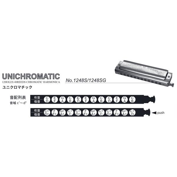 TOMBO NO.1248S ユニ・クロマチック クロマチック・ハーモニカ｜kurosawa-unplugged｜02