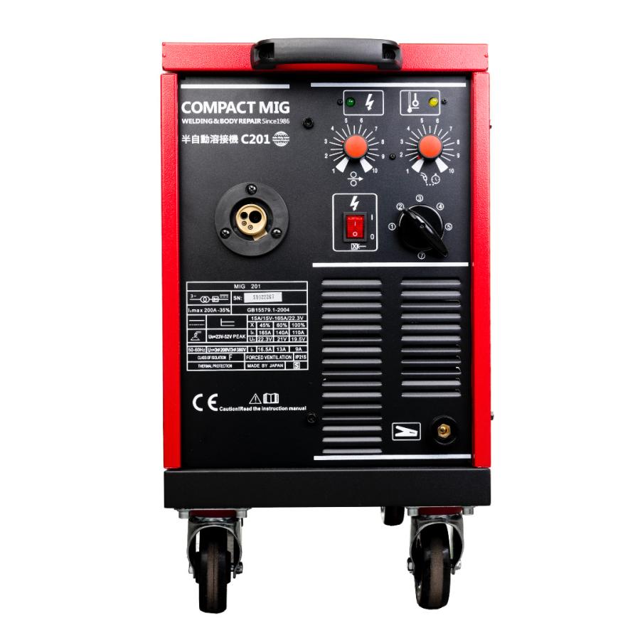 半自動溶接機コンパクトミグC201（ガスレギュレータ付属） 自動車 鈑金