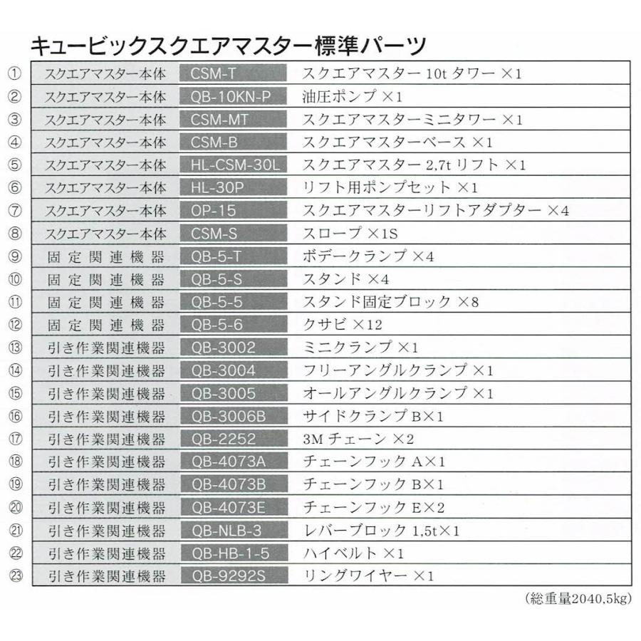フレーム修正機 明々工業 キュービックスクエアマスター フレーム修正