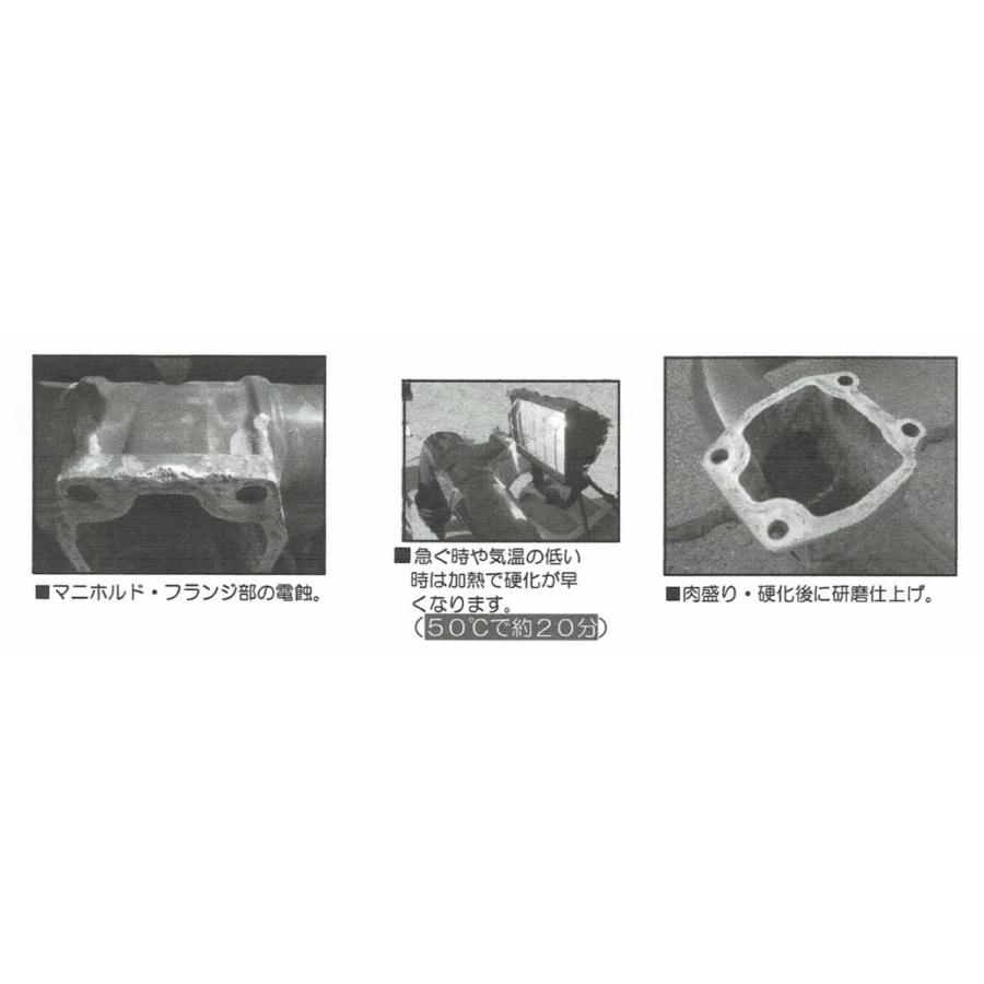 エポキシ パテ GM-8300 250gブレニー技研アルミ補修 肉盛り耐熱パテ