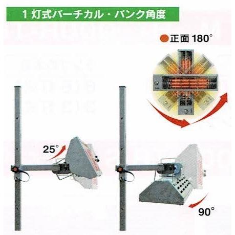 自動車塗装乾燥機 明々工業 アルティメットヒーター 1灯カーボン