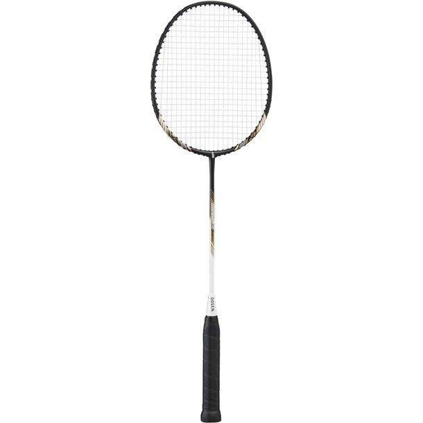 バドミントンラケット ホワイト/レッド/ブラック GOSEN バドミントンラケット LEGENDARY 80G ブラックホワイト