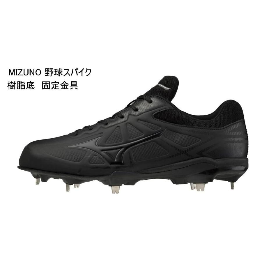 野球スパイク(28.5)ミズノ　黒 MIZUNO ミズノ 野球スパイク 金具埋め込み式 軽量 柔らかさ