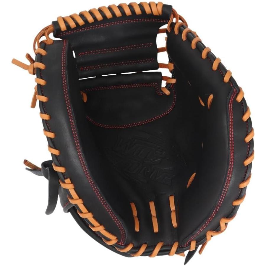 ミズノ軟式用キャッチャーミット 黒赤 MIZUNO (ミズノ) 軟式グローブ 約32.5cm レッド×ブラック
