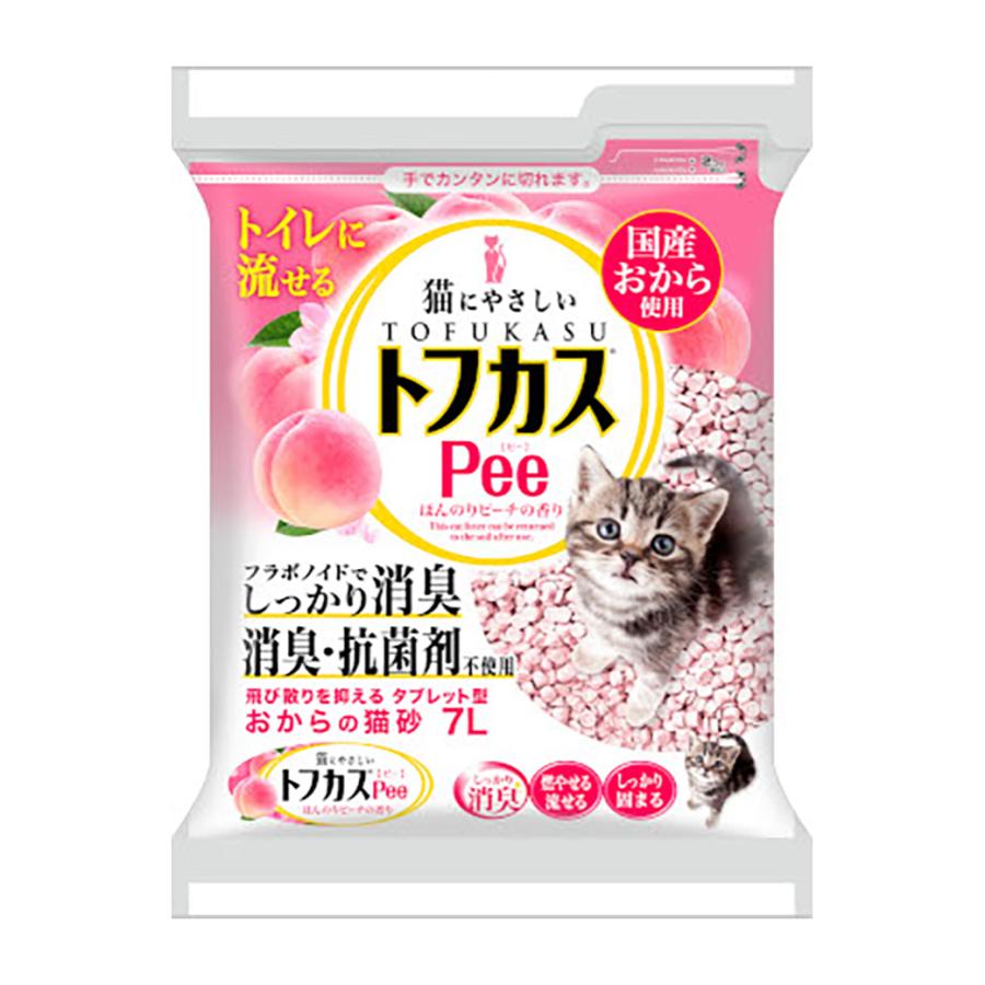 ペグテック おからの猫砂 トフカスPee（トフカスピー） 7L ■ 猫用品｜kurosu